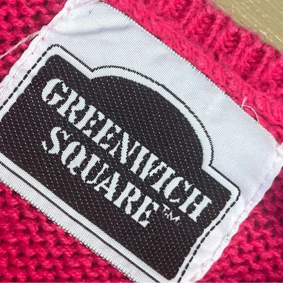 Vintage Greenwich Square Knit Pink Rose Balloon Cap Sleeves - Picture 7 of 8